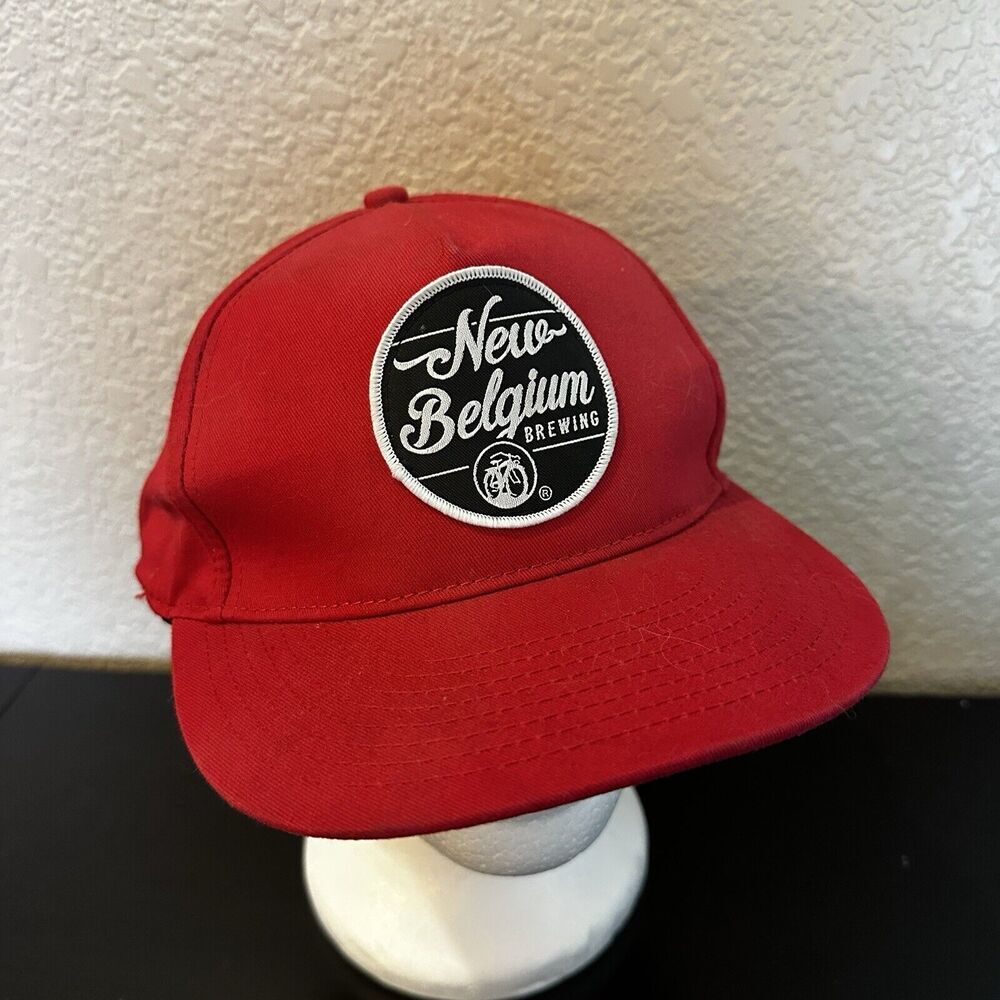 New Belgium Brewing Red 100% Cotton SnapBack‎ Baseball Cap